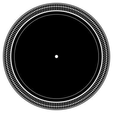 Turntable plate with notches clipart