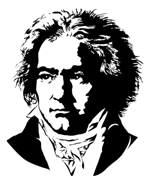 Ludwig van Beethoven — Vector de stock