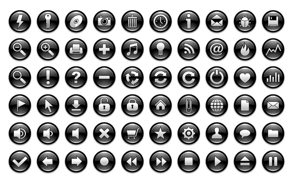 Conjunto de 60 iconos — Archivo Imágenes Vectoriales
