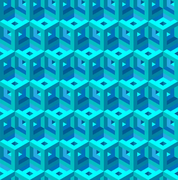 Patrón azul de bloques — Vector de stock
