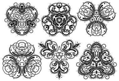 Fantasy ornaments 1 clipart