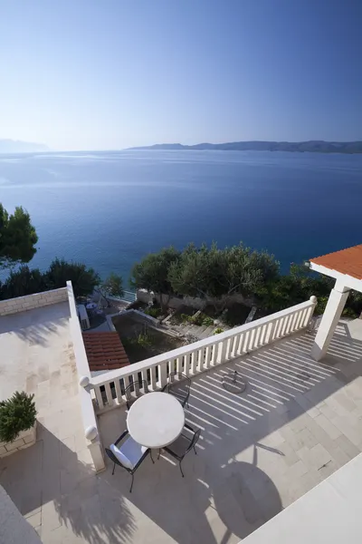 stock image Beautiful sea view from a balcony