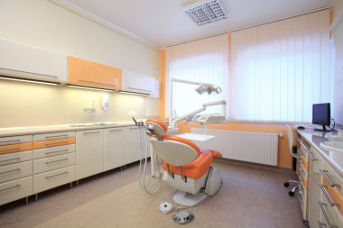 Interior Of A Modern Dental Office clipart