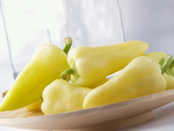 Čerstvé žluté bellpeppers — Stock fotografie