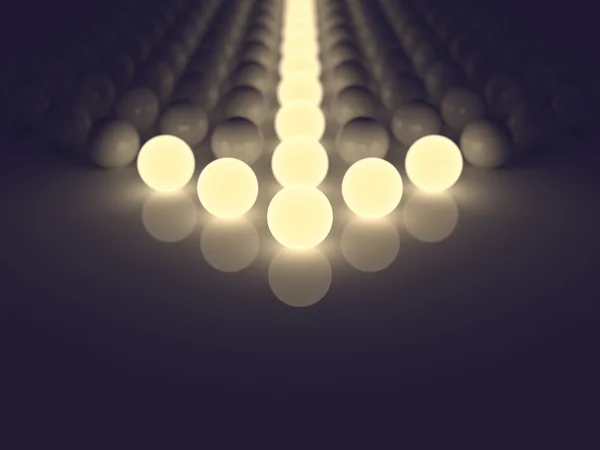 Freccia luminescente — Foto Stock