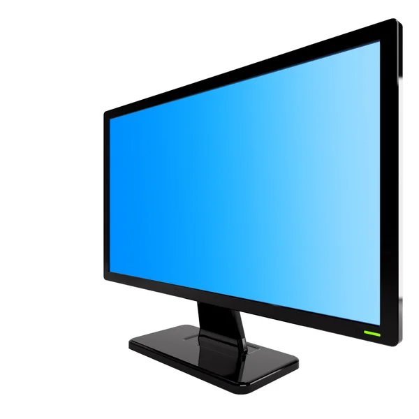 Monitor on the right. Unfolded on 45 degrees — Stock Photo, Image