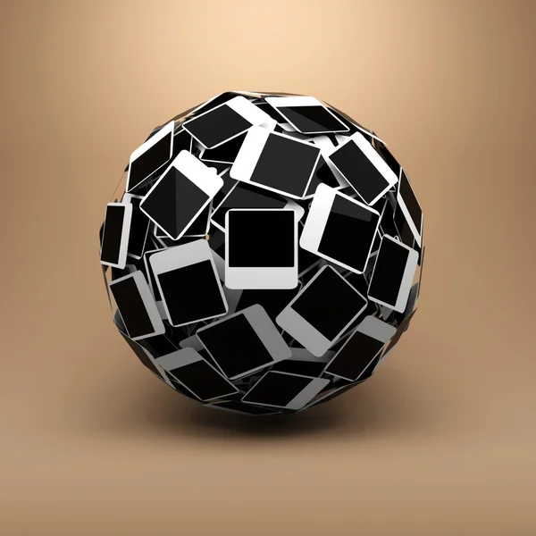 Sphere gemaakt van foto. — Stockfoto