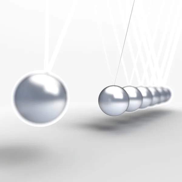 Балансирующие шары колыбель Ньютона — стоковое фото