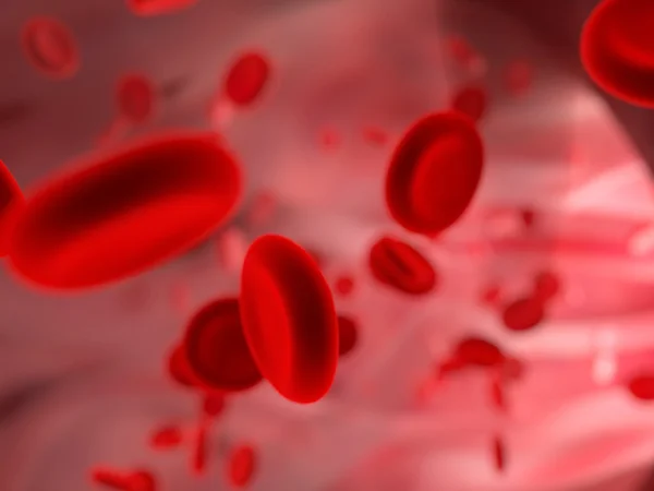 Streaming krevních buněk — Stock fotografie