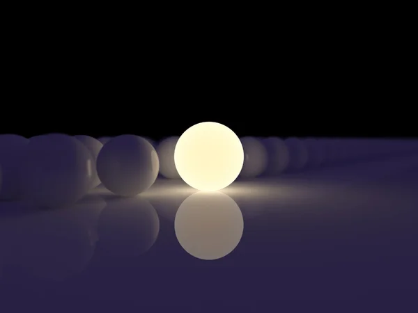 Люминесцентная сфера — стоковое фото