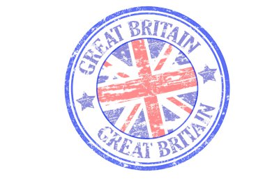 Great britain stamp clipart