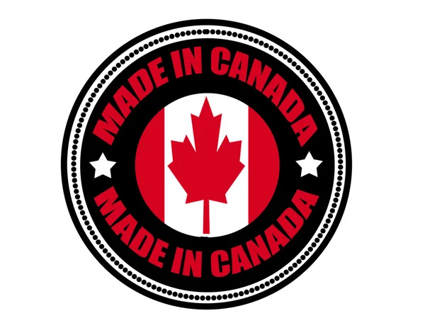 Etiqueta Made in Canada — Vector de stock