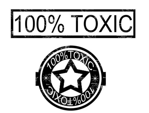 Toxic stamp — Stock Vector