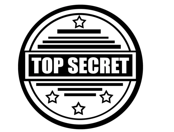 Étiquette Top Secret — Image vectorielle