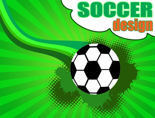 Soccer poster — Stock Vector