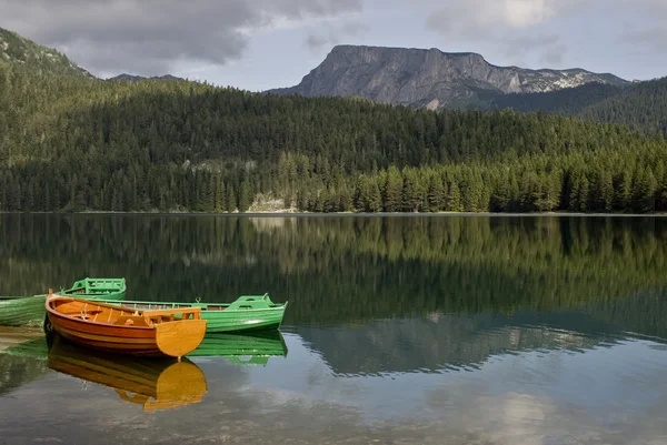 stock image Boats on the Mountain Lake