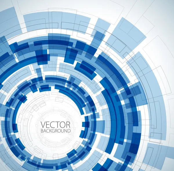 Abstraktní modré technické zázemí — Stockový vektor