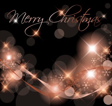 Dark Christmas background card clipart