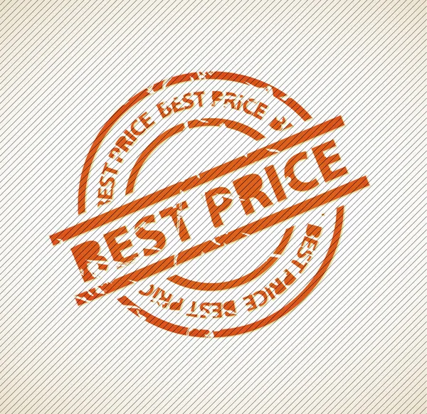 Selo para o melhor preço —  Vetores de Stock