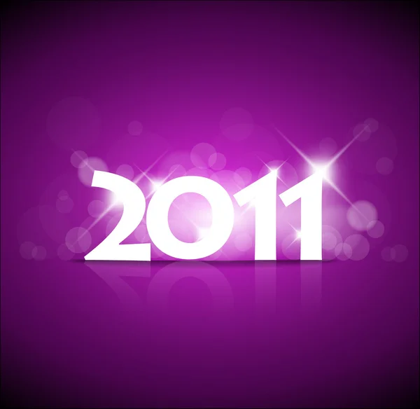 2011 Yılbaşı kartı — Stok Vektör