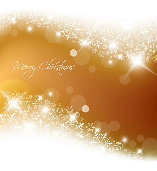 Golden Abstract fond de Noël — Image vectorielle