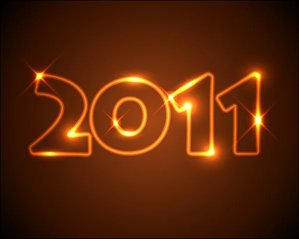 Cartão de Ano Novo 2011 — Vetor de Stock