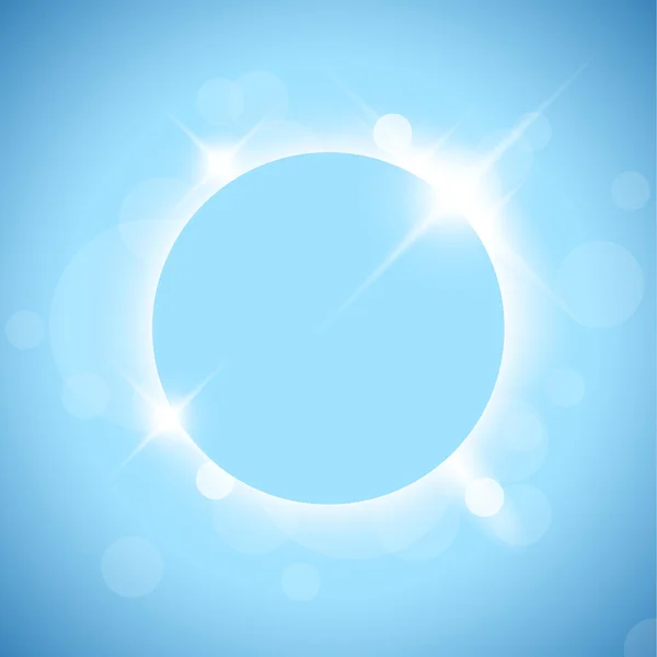 Abstract background - sun eclipse — Stock Vector
