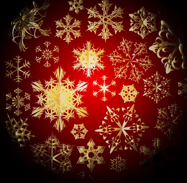 Winter - dunkles Weihnachtsmuster — Stockvektor