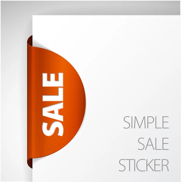 Round Sale Label — Stock Vector