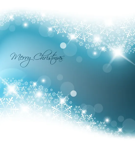 Hellblauer abstrakter weihnachtlicher Hintergrund — Stockvektor