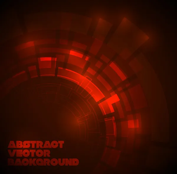 Абстрактний темно-червоний технічний фон — стоковий вектор