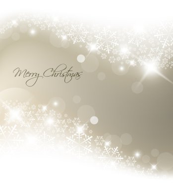 Light silver abstract Christmas background clipart