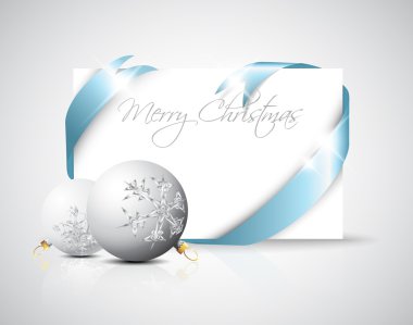 Christmas card with place for your text clipart