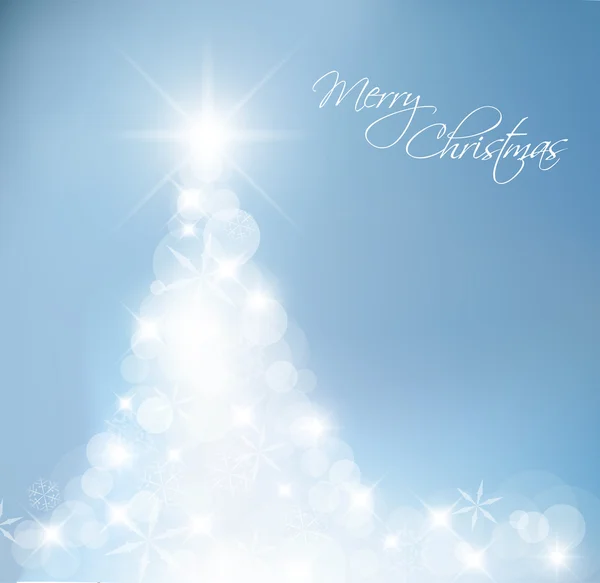 Světle modré abstraktní vánoční strom — Stockový vektor