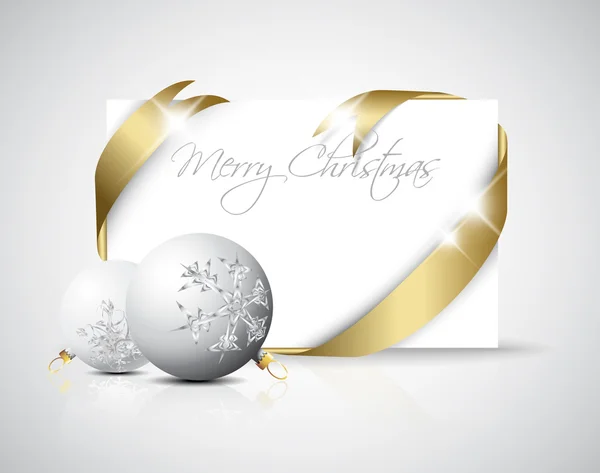 豪華なクリスマス カード — ストックベクタ