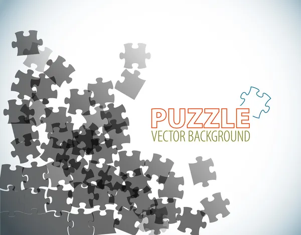Puzzle parçaları yapılan arka plan — Stok Vektör