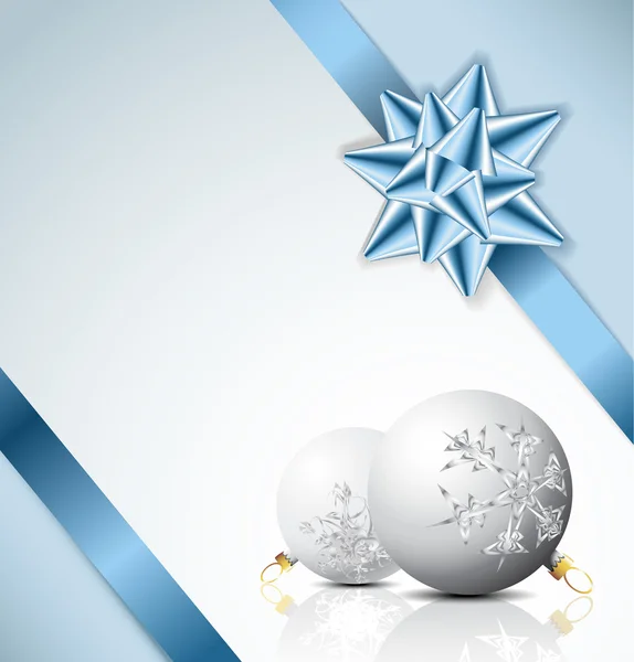 Hellblaue Weihnachtskarte — Stockvektor