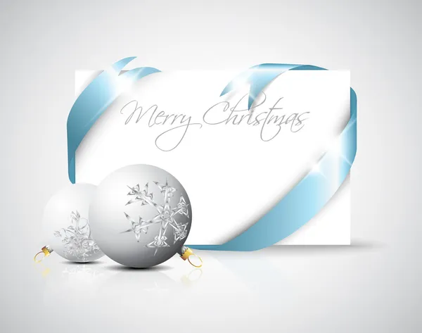 Χριστουγεννιάτικη κάρτα με τη θέση για το κείμενό σας — Διανυσματικό Αρχείο