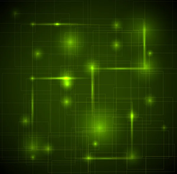 Abstrakt mörkgrön teknisk bakgrund — Stock vektor