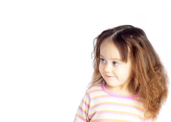 Das lächelnde kleine Mädchen — Stockfoto