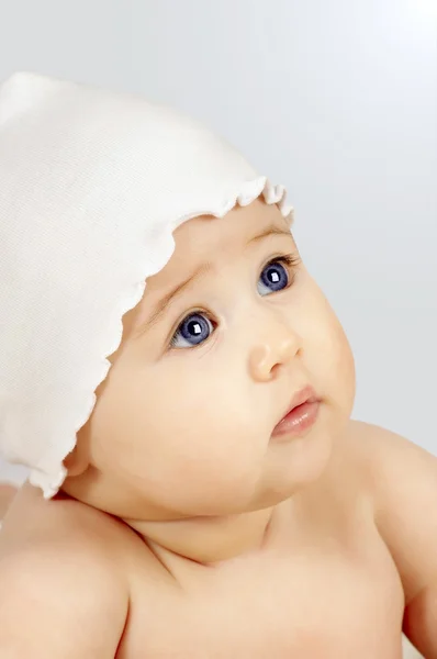 Portrét krásné miminko zblízka — Stock fotografie