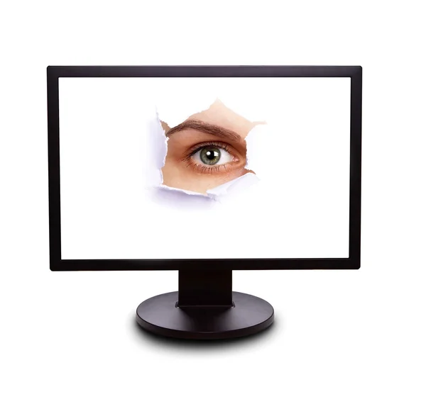 stock image Sight from the monitor