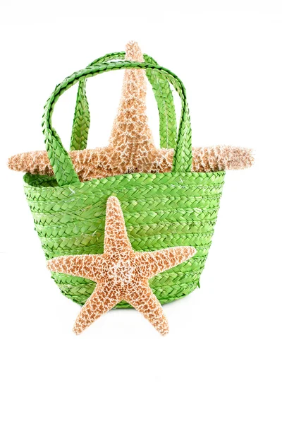 Stock image Starfish and Beach Bag