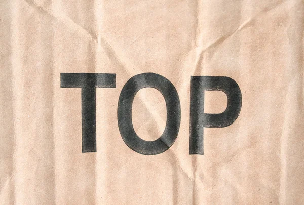 Cardboard Top — Stock Photo, Image