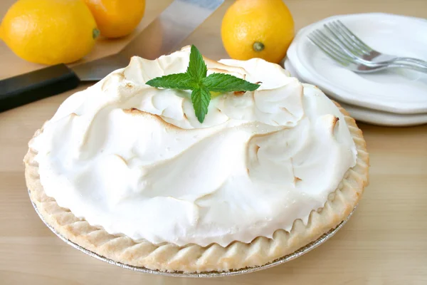 Tarta de merengue de limón — Foto de Stock