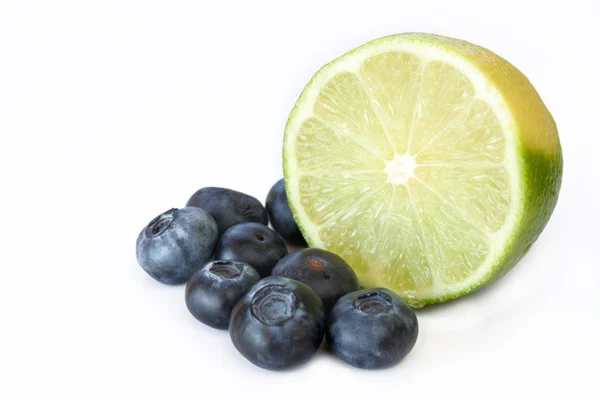Blueberries and Lime — Stock Photo, Image