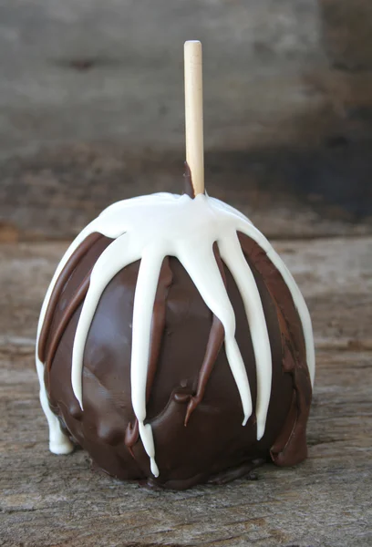 Chocolate Covered Apple — Stock Photo, Image