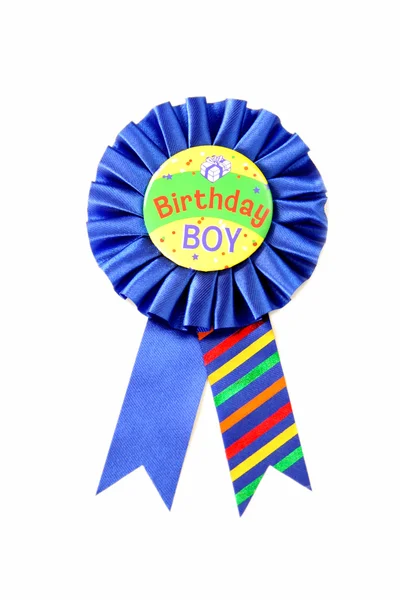 Urodziny chłopca wstążka — Zdjęcie stockowe
