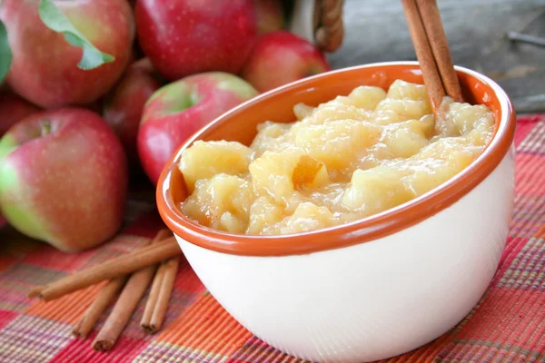 Homemade Applesauce — Stock Photo, Image