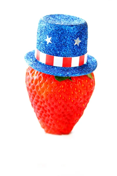 Top Hat Strawberry — Stock Photo, Image